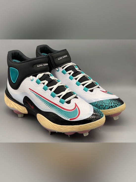 Nike Alpha Huarache Elite 4 Mid Paul Goldschmidt Baseball Cleat FZ7344-101 Sz 14 main image 9